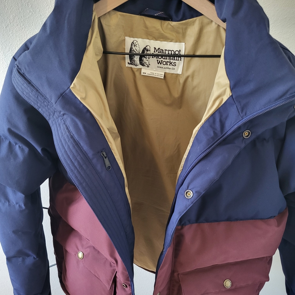 Marmot Fordham Jacket Blue and Burgundy Jacket - Picture 3 of 6